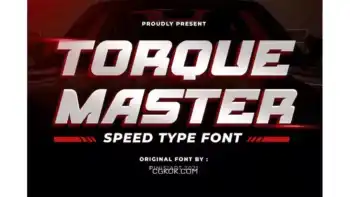 دانلود فونت بازی مسابقات اتومبیل‌ رانی TORQUE MASTER – Car Racing gaming Font