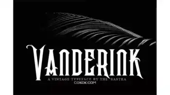 دانلود فونت انگلیسی تاتو Vanderink