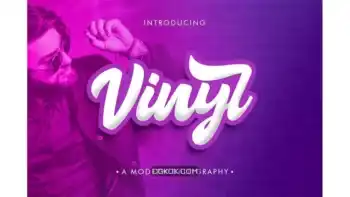 دانلود فونت انگلیسی دست نویس Vinyl Script
