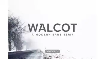 دانلود فونت انگلیسی مدرن Walcot Modern Sans Serif Font