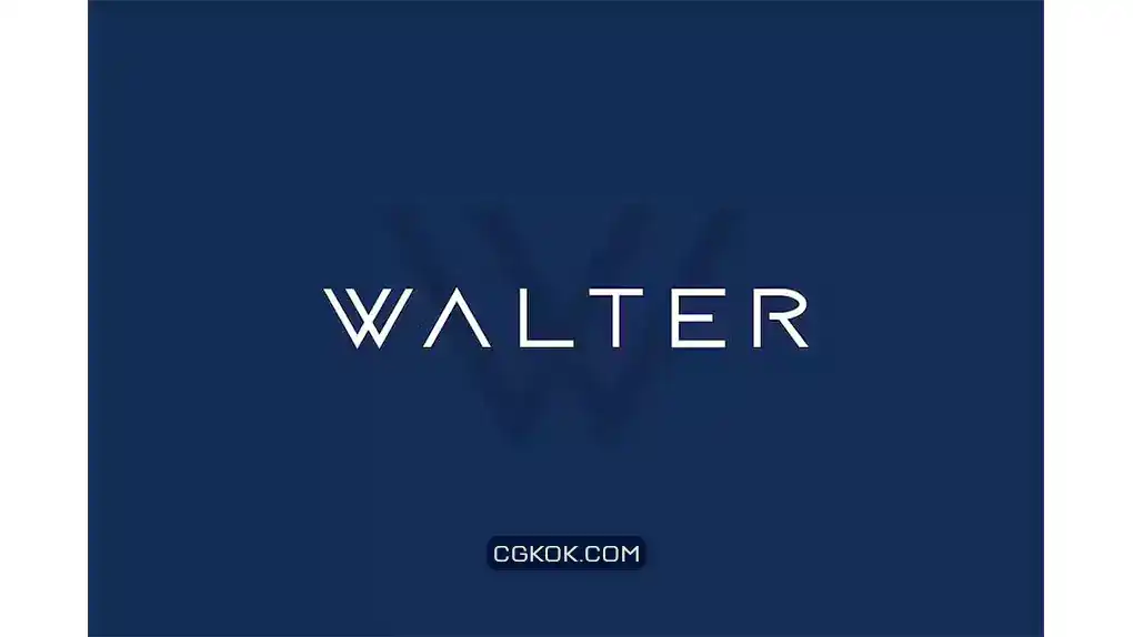دانلود فونت مدرن تکنولوژی و علمی تخیلی WALTER – Modern / Techno / Sci-Fi Typeface
