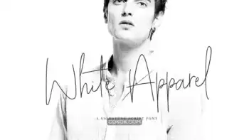 دانلود فونت انگلیسی به سبک امضا White Apparel Signature Font