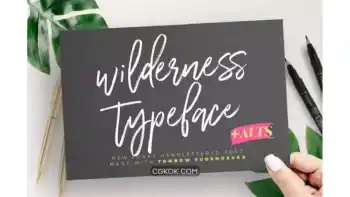 دانلود فونت انگلیسی دست نویس Wilderness Typeface