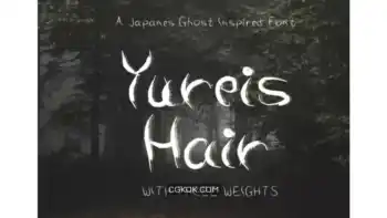 دانلود فونت انگلیسی ترسناک Yureis Hair Font
