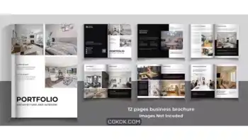دانلود طرح لایه باز بروشور دکوراسیون داخلی 3