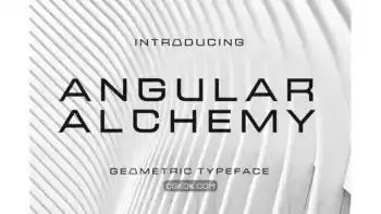 دانلود فونت انگلیسی مدرن Angular Alchemy – Geometric Typeface