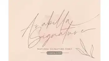 دانلود فونت انگلیسی به سبک امضا Arabilla Signature