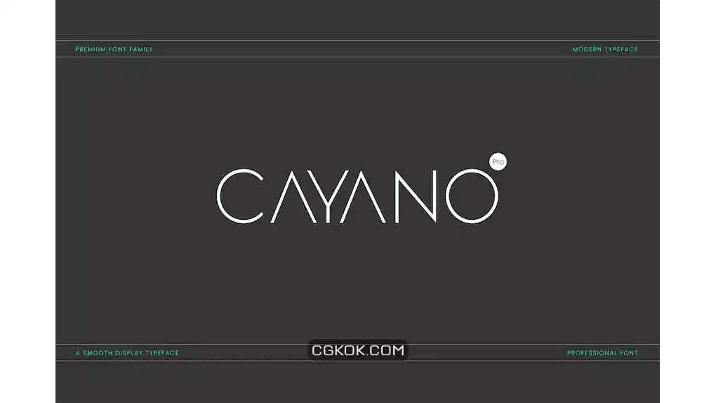 دانلود فونت انگلیسی مدرن Cayano Pro