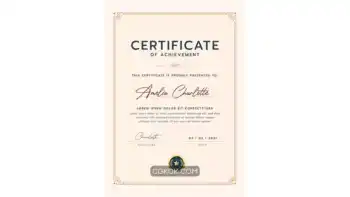 دانلود طرح لایه باز لوح تقدیر Certificate