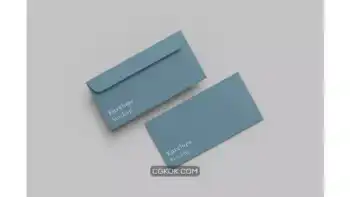 دانلود موکاپ پاکت نامه Close up on envelope mockup