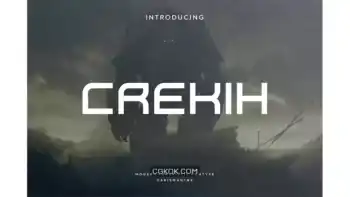دانلود فونت انگلیسی مدرن Crekih
