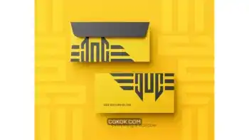 دانلود موکاپ پاکت نامه Dl envelope mockup template