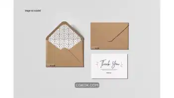 دانلود موکاپ پاکت نامه Envelope c6 mockup