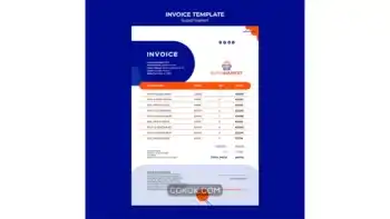 دانلود طرح لایه باز فاکتور سوپرمارکت