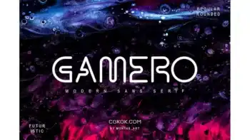 دانلود فونت انگلیسی مدرن Gamero Modern Sans