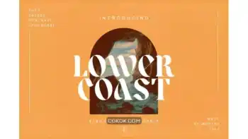 دانلود فونت انگلیسی مدرن Lower Coast | Serif Display