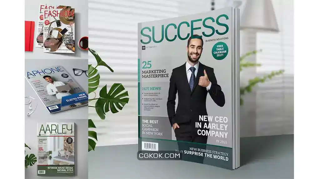 دانلود طرح لایه باز مجله Magazine Cover Templates 2