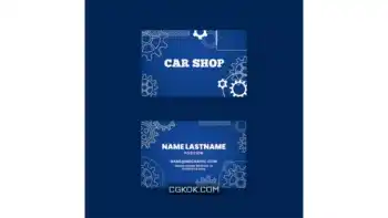 دانلود طرح لایه باز کارت ویزیت مکانیکی 6