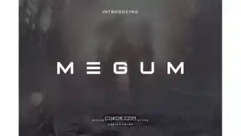دانلود فونت انگلیسی مدرن Megum