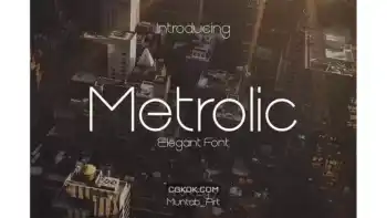 دانلود فونت انگلیسی مدرن Metrolic Elegant Font