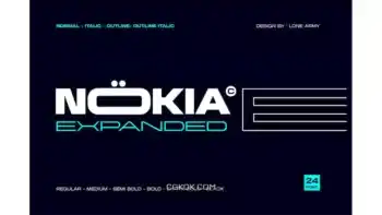 دانلود فونت نوکیا Nokia Expanded