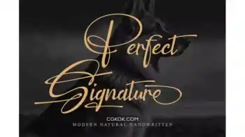 دانلود فونت انگلیسی به سبک امضا Perfect Signature