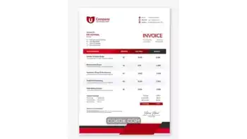 دانلود طرح لایه باز فاکتور کسب و کار شرکتی مدرن 2
