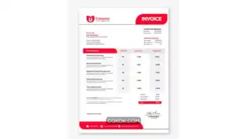 دانلود طرح لایه باز فاکتور کسب و کار شرکتی مدرن 1