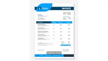 دانلود طرح لایه باز فاکتور کسب و کار شرکتی مدرن 3