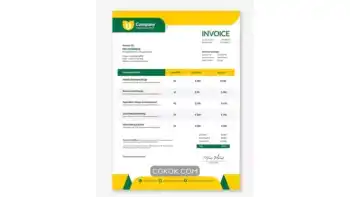 دانلود طرح لایه باز فاکتور کسب و کار شرکتی مدرن 7