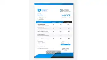 دانلود طرح لایه باز فاکتور کسب و کار شرکتی مدرن 5