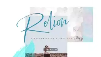دانلود فونت انگلیسی به سبک امضا Relion Signature