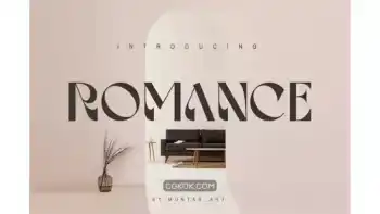دانلود فونت انگلیسی مدرن Romance Serif Display