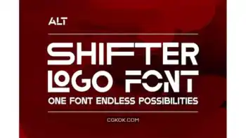 دانلود فونت انگلیسی لوگو Shifter Font