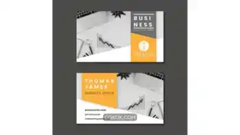 دانلود طرح لایه باز کارت ویزیت General business double-sided business card