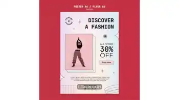 دانلود طرح لایه باز پوستر پوشاک زنانه 2