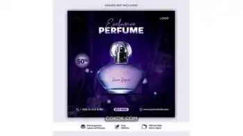 دانلود طرح لایه باز پست اینستاگرام عطر و ادکلن 3