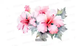 دانلود وکتور گل ختمی