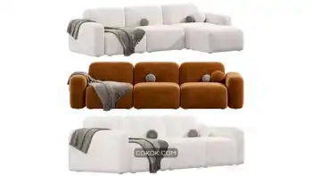 دانلود آبجکت کاناپه مدرن 5