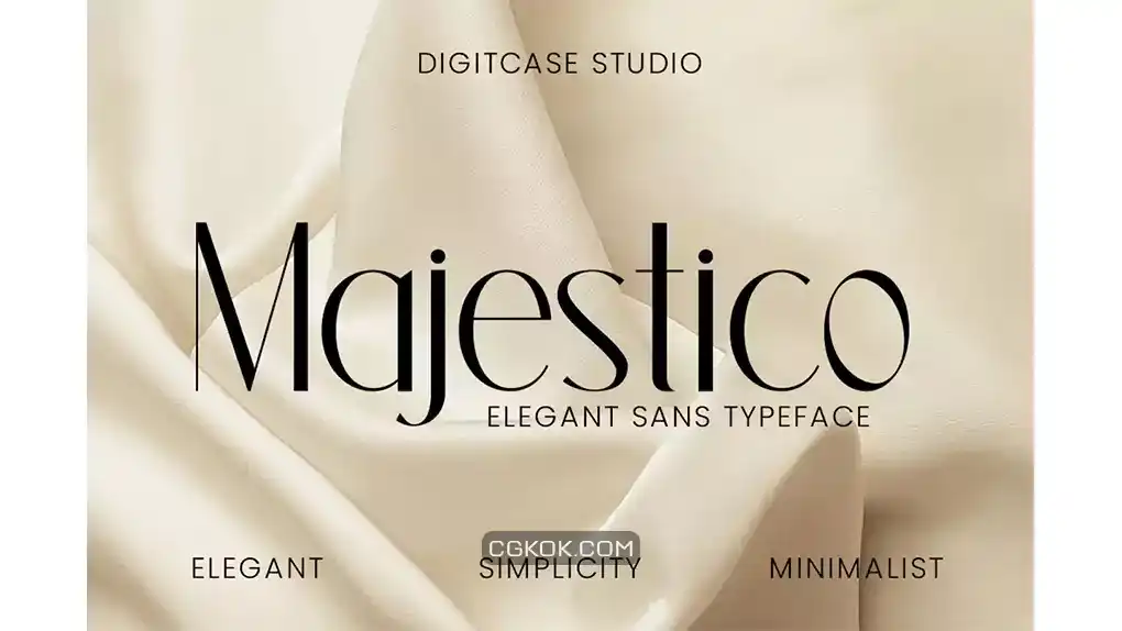 دانلود فونت انگلیسی مدرن Majestico – Elegant Sans Typeface