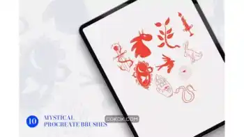 دانلود براش پروکریت Mystical Procreate Brushes
