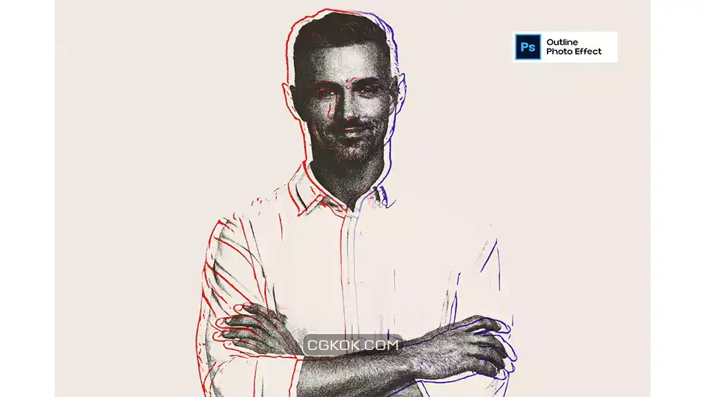 دانلود افکت عکس اوت لاین Outline Photo Effect