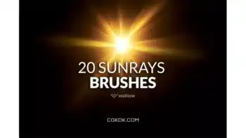 دانلود 20 براش نور خورشید فتوشاپ Photoshop Sunlight brushes