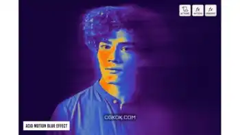 دانلود اکشن فتوشاپ ایجاد افکت موشن بلور اسیدی بر روی تصاویر Acid Motion Blur Effect