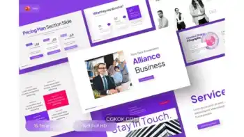 دانلود قالب پاورپوینت کسب و کار Alliance Business – Business PowerPoint Template