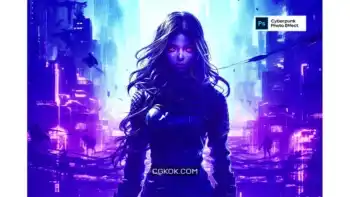 دانلود افکت عکس سایبرپانک Cyberpunk Photo Effect