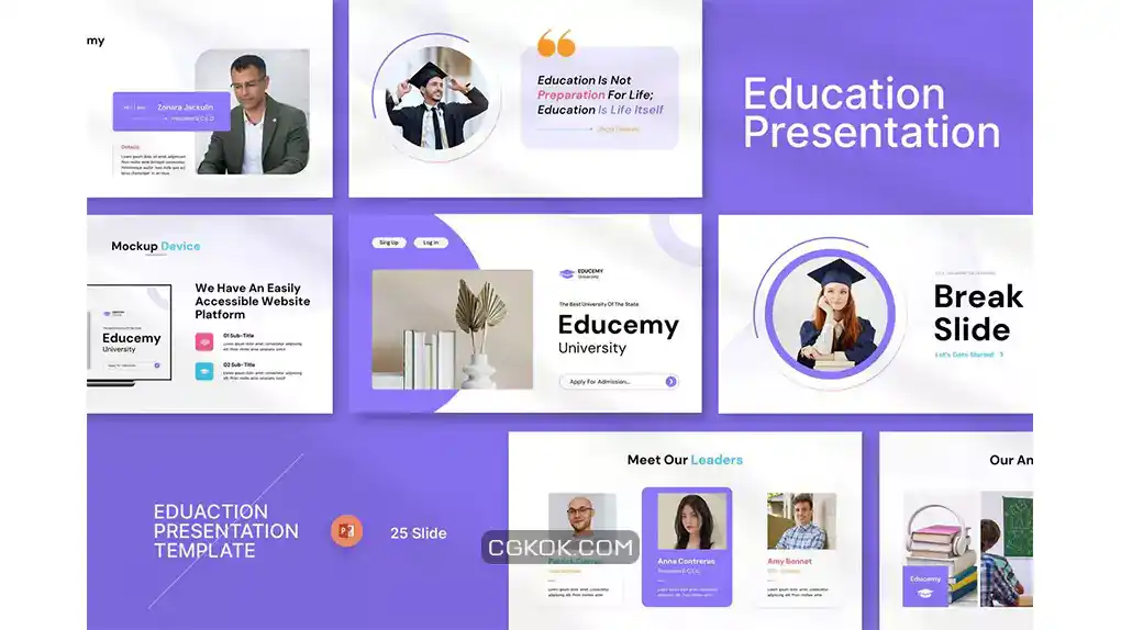 دانلود قالب پاورپوینت درسی Education Presentation Template