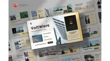 دانلود قالب پاورپوینت شرکت برق Electricity Company Powerpoint Template
