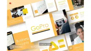 دانلود قالب پاورپوینت کسب و کار GoPro – Business PowerPoint Template