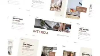 دانلود قالب پاورپوینت مبلمان Interiza – Furniture PowerPoint Template